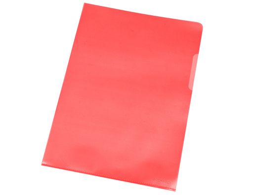 Carpeta Dossier Uñero Plastico Q-Connect Din A4 120 Micras Roja Caja de 100 Unidades
