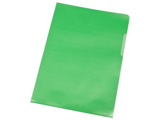 Carpeta Dossier Uñero Plastico Q-Connect Din A4 120 Micras Verde Caja de 100 Unidades