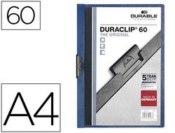 Carpeta Durable con pinza Duraclip azul oscuro 60 hojas
