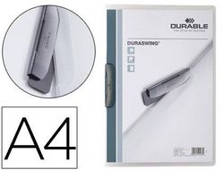 Carpeta Durable Duraswing Dossier Pinza Lateral Giratoria Polipropileno Din A4 Grafito 30 Hojas