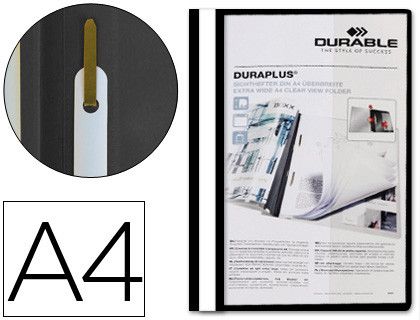 Carpeta Durable fástener Duraplus negra