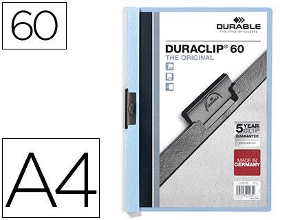 Carpeta Durable Swingclip A4 60 hojas azul