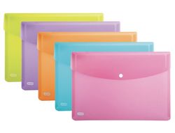 Carpeta elba urban dossier broche polipropileno din a4 pack de 5 colores surtidos