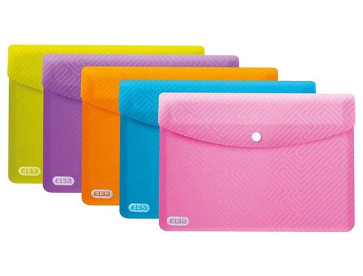 Carpeta elba urban dossier broche polipropileno din a5 pack de 5 colores surtidos
