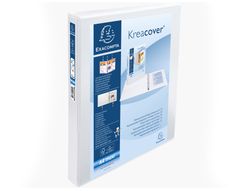 Carpeta exacompta canguro 2 anillas 30 mm din a4+ carton forrado polipropileno personalizable 3 bolsillos