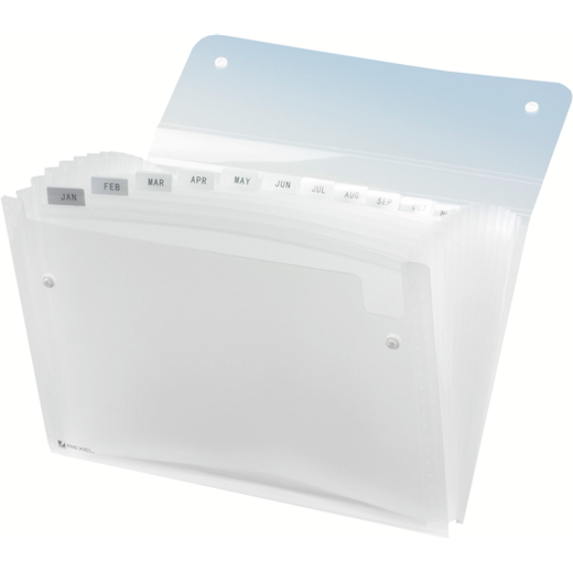Carpeta fuelle Rexel ICE 13 compartimentos DIN A4, transparente