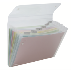 Carpeta fuelle Rexel ICE 6 compartimentos DIN A4, transparente