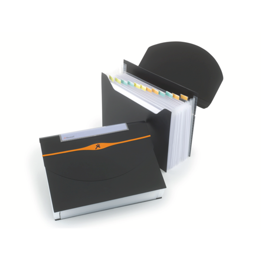 Carpeta fuelle REXEL Optima 13 compartimentos, negro