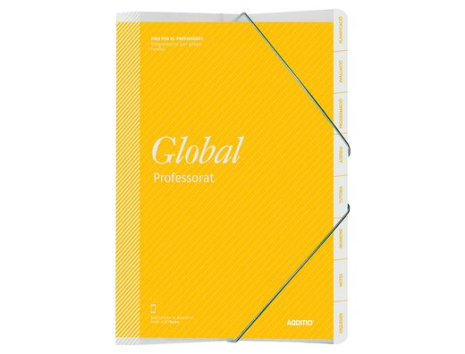 Carpeta Global Additio A4 con Evalucion Continua Programacion Tutoria y Reuniones en Catalan