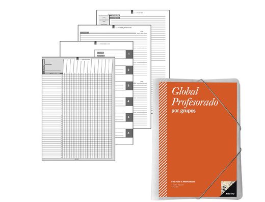 Carpeta Global Additio A4 con Evalucion Continua Programacion Tutoria y Reuniones