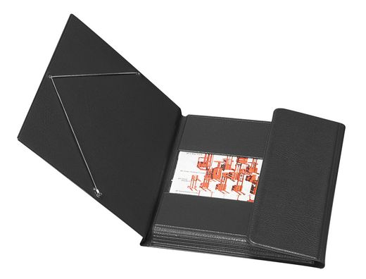 Carpeta Gomas Solapas Plastico Saro Cuarto Negro