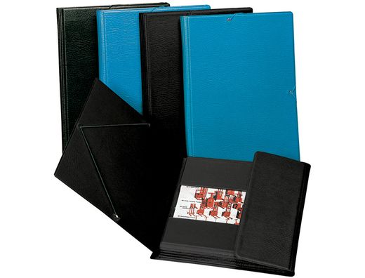 Carpeta Gomas Solapas Plastico Saro Folio Negra