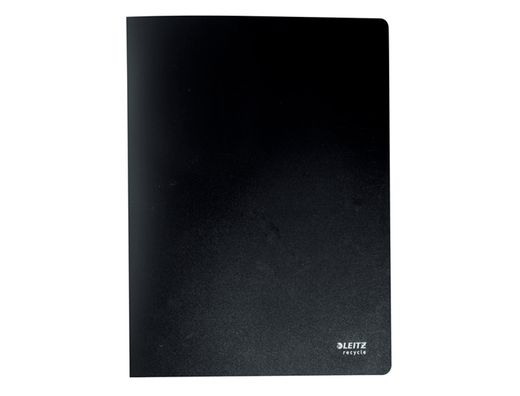 Carpeta leitz recycle escaparate din A4 20 fundas polipropileno negro