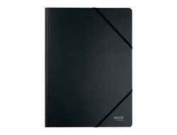 Carpeta leitz recycle gomas din A4 carton reciclabe 100% negro