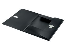 Carpeta leitz recycle gomas tres solapas din A4 polipropileno negro