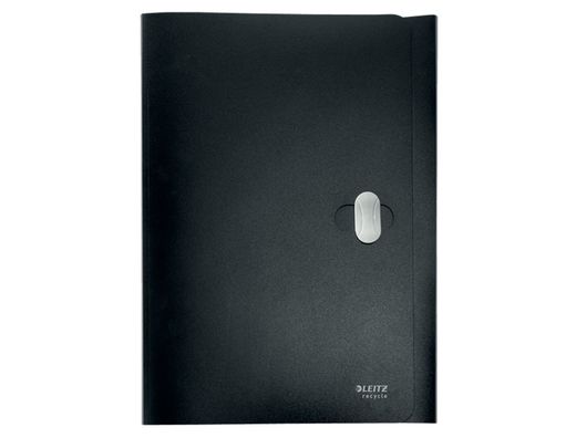 Carpeta leitz recycle gomas tres solapas din A4 polipropileno negro