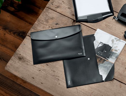 Carpeta leitz recycle portadocumentos broche din A4 polipropileno negro