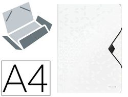Carpeta leitz wow gomas solapas polipropileno din a4 color blanco