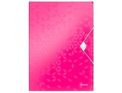 Carpeta leitz wow gomas solapas polipropileno din a4 color fucsia