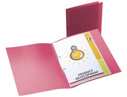 Carpeta Liderpapel 2 Anillas Redondas Mini 15 mm 49070 Polipropileno Din A4 Roja