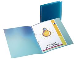 Carpeta Liderpapel 2 Anillas Redondas Mini 15 mm 49072 Polipropileno Din A4 Azul