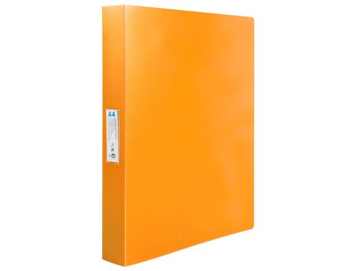 Carpeta liderpapel 4 anillas 25 mm mixtas polipropileno din a4 naranja fluor opaco
