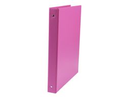 Carpeta Liderpapel 4 Anillas 25 mm Redondas Plastico Folio Color Fucsia