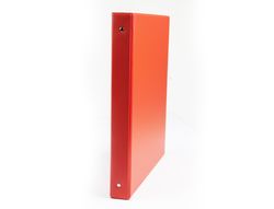 Carpeta Liderpapel 4 Anillas 25 mm Redondas Plastico Folio Color Rojo