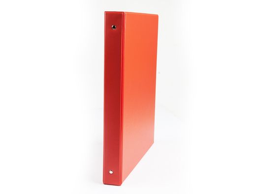 Carpeta Liderpapel 4 Anillas 25 mm Redondas Plastico Folio Color Rojo