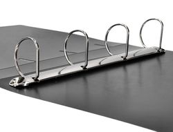 Carpeta liderpapel 4 anillas 40 mm mixtas polipropileno din a4 negro opaco