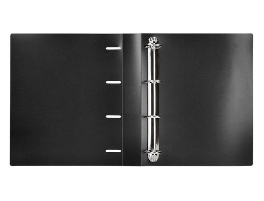 Carpeta liderpapel 4 anillas 40 mm mixtas polipropileno din a4 negro opaco