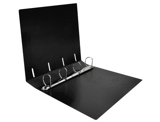 Carpeta liderpapel 4 anillas 40 mm mixtas polipropileno din a4 negro opaco