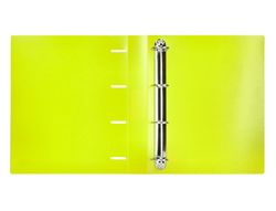 Carpeta liderpapel 4 anillas mixtas 40 mm polipropileno din a4 amarillo fluor opaco