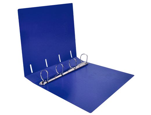 Carpeta liderpapel 4 anillas mixtas 40 mm polipropileno din a4 azul translucido