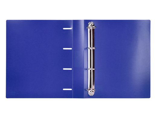 Carpeta liderpapel 4 anillas mixtas 40 mm polipropileno din a4 azul translucido