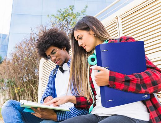 Carpeta liderpapel 4 anillas mixtas 40 mm polipropileno din a4 azul translucido