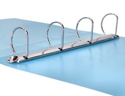 Carpeta liderpapel 4 anillas mixtas 40 mm polipropileno din a4 celeste opaco