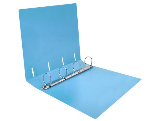 Carpeta liderpapel 4 anillas mixtas 40 mm polipropileno din a4 celeste opaco