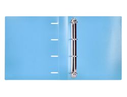 Carpeta liderpapel 4 anillas mixtas 40 mm polipropileno din a4 celeste opaco