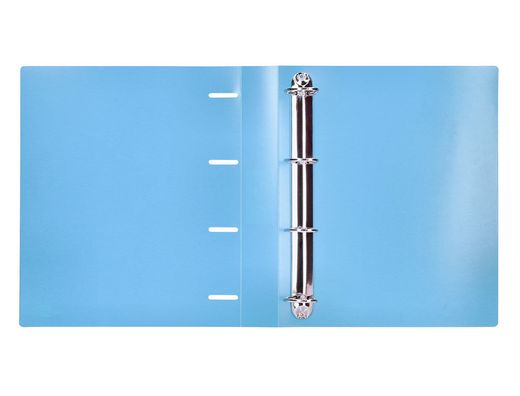 Carpeta liderpapel 4 anillas mixtas 40 mm polipropileno din a4 celeste opaco