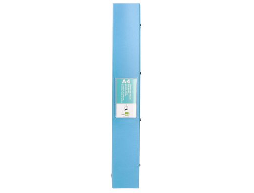Carpeta liderpapel 4 anillas mixtas 40 mm polipropileno din a4 celeste opaco