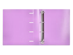 Carpeta liderpapel 4 anillas mixtas 40 mm polipropileno din a4 lavanda opaco