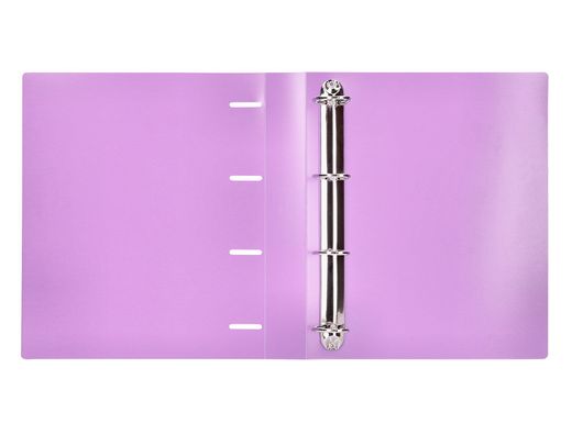 Carpeta liderpapel 4 anillas mixtas 40 mm polipropileno din a4 lavanda opaco