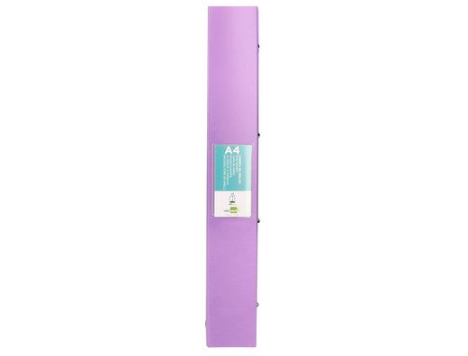 Carpeta liderpapel 4 anillas mixtas 40 mm polipropileno din a4 lavanda opaco