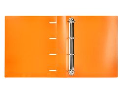 Carpeta liderpapel 4 anillas mixtas 40 mm polipropileno din a4 naranja fluor opaco