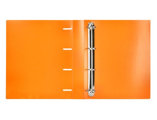Carpeta liderpapel 4 anillas mixtas 40 mm polipropileno din a4 naranja fluor opaco