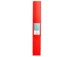 Carpeta liderpapel 4 anillas mixtas 40 mm polipropileno din a4 rojo translucido