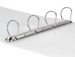 Carpeta liderpapel 4 anillas mixtas 40 mm polipropileno din a4 transparente