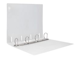 Carpeta liderpapel 4 anillas mixtas 40 mm polipropileno din a4 transparente