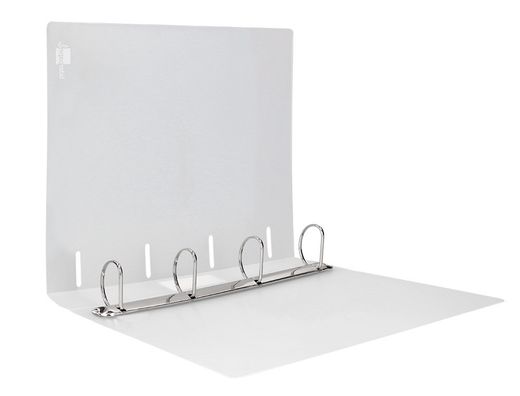 Carpeta liderpapel 4 anillas mixtas 40 mm polipropileno din a4 transparente